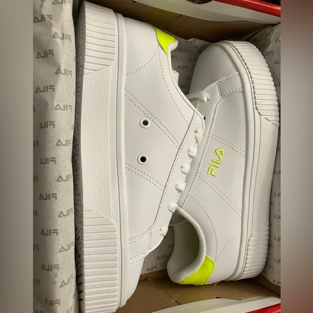 FILA platform 7.5 panache woman white shoes
